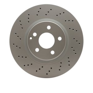 Mercedes-Benz S430 Brake Rotor (1) - Front - R1 Concepts - GeoSPEC Coated Drilled - `00-`03